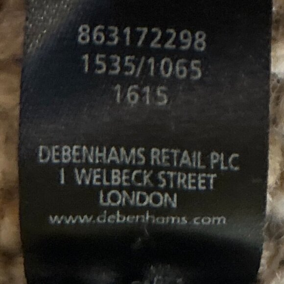 Rocha John Rocha SZM Khaki Lambs wool mock 1/4 chunky cable knit sweater … - Picture 10 of 10